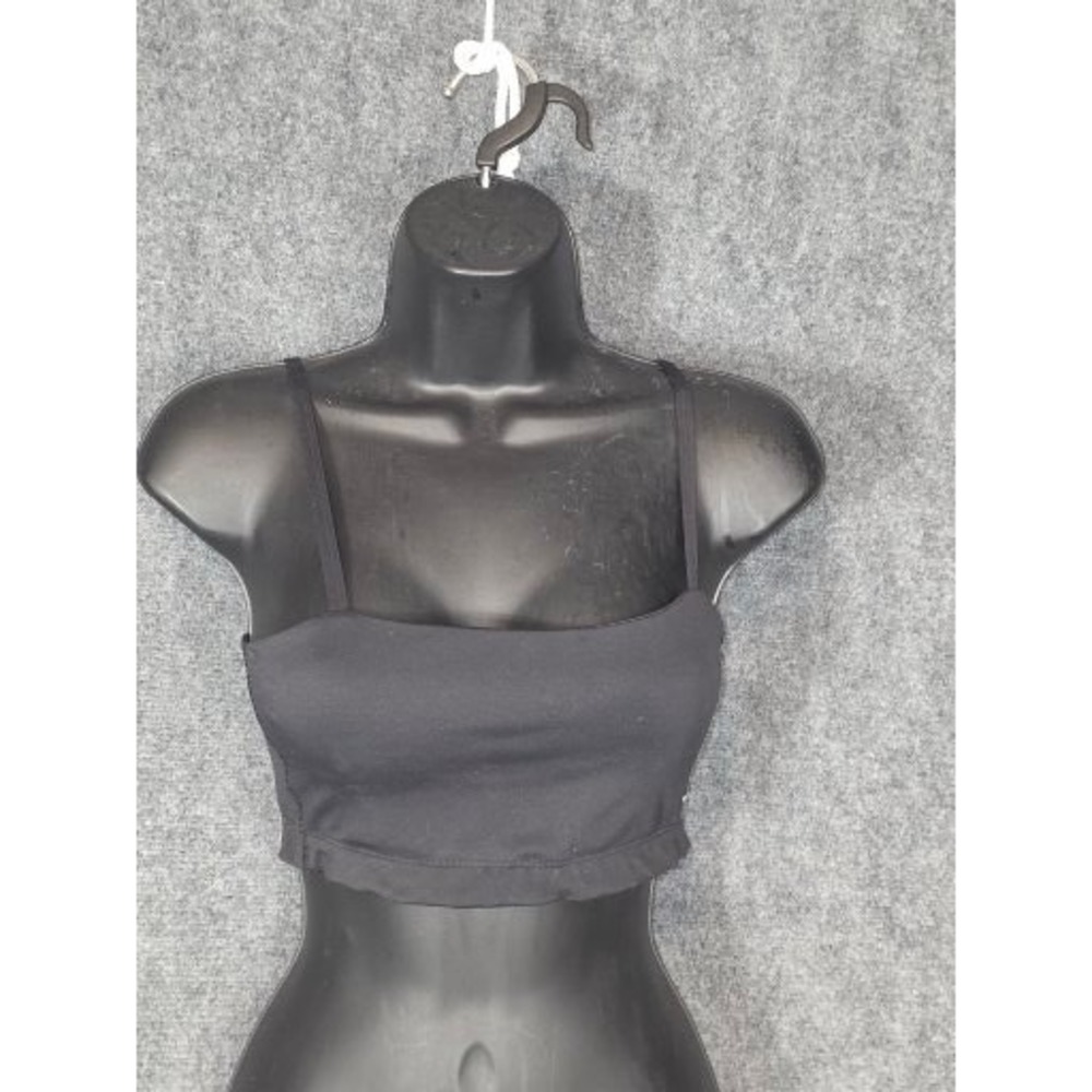 Gymshark Shirt Womens S Small Black Seamless Sports Bra Crop Top Tank‎ Workout
